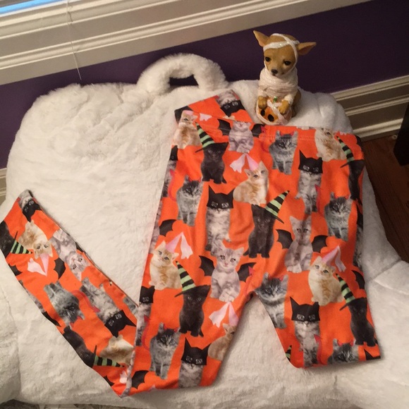 Capelli of New York Other - Capelli girls Halloween cat fleece lined leggings